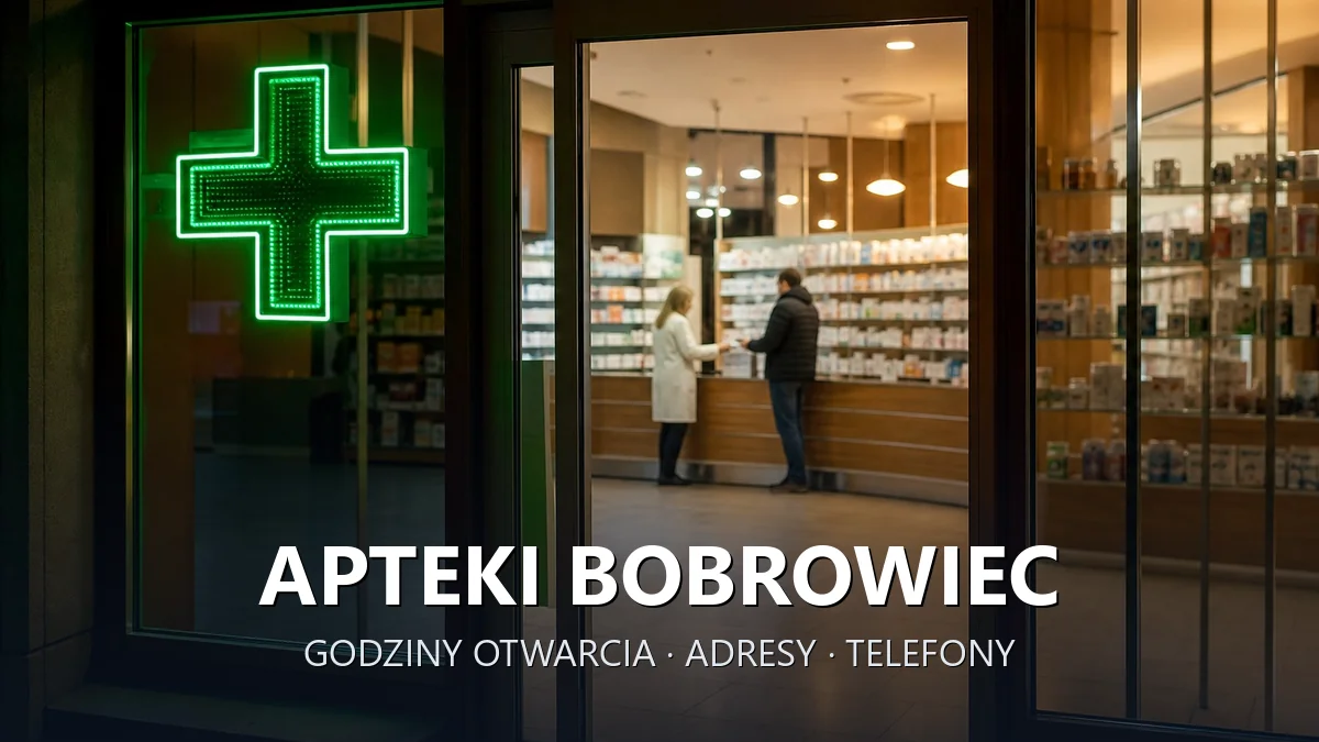 Apteki Bobrowiec, gmina Piaseczno, powiat piaseczyński - adresy, telefony, godziny otwarcia