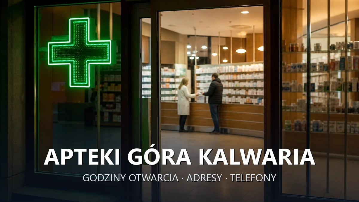 Apteki Góra Kalwaria, powiat piaseczyński - adresy, telefony, godziny otwarcia
