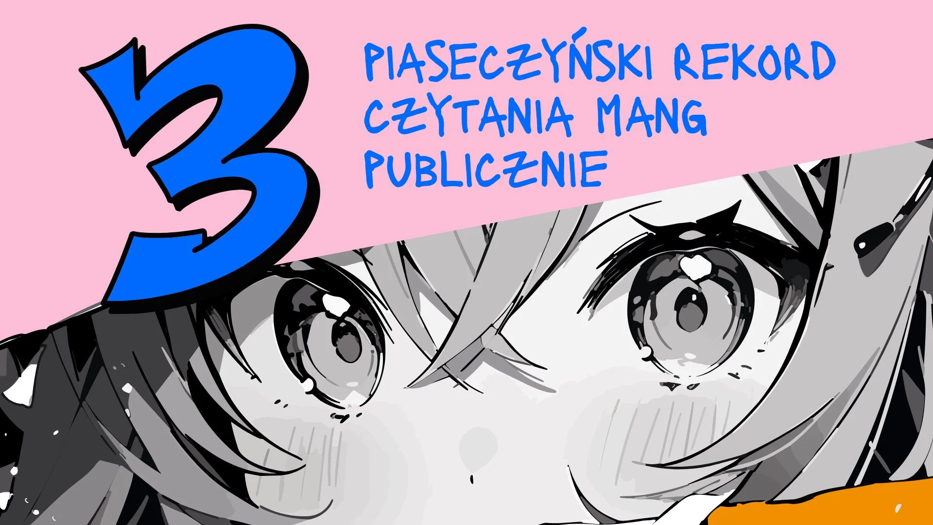 Obrazek przedstawia grafikę promocyjną wydarzenia Publiczne czytanie mangi w Piasecznie