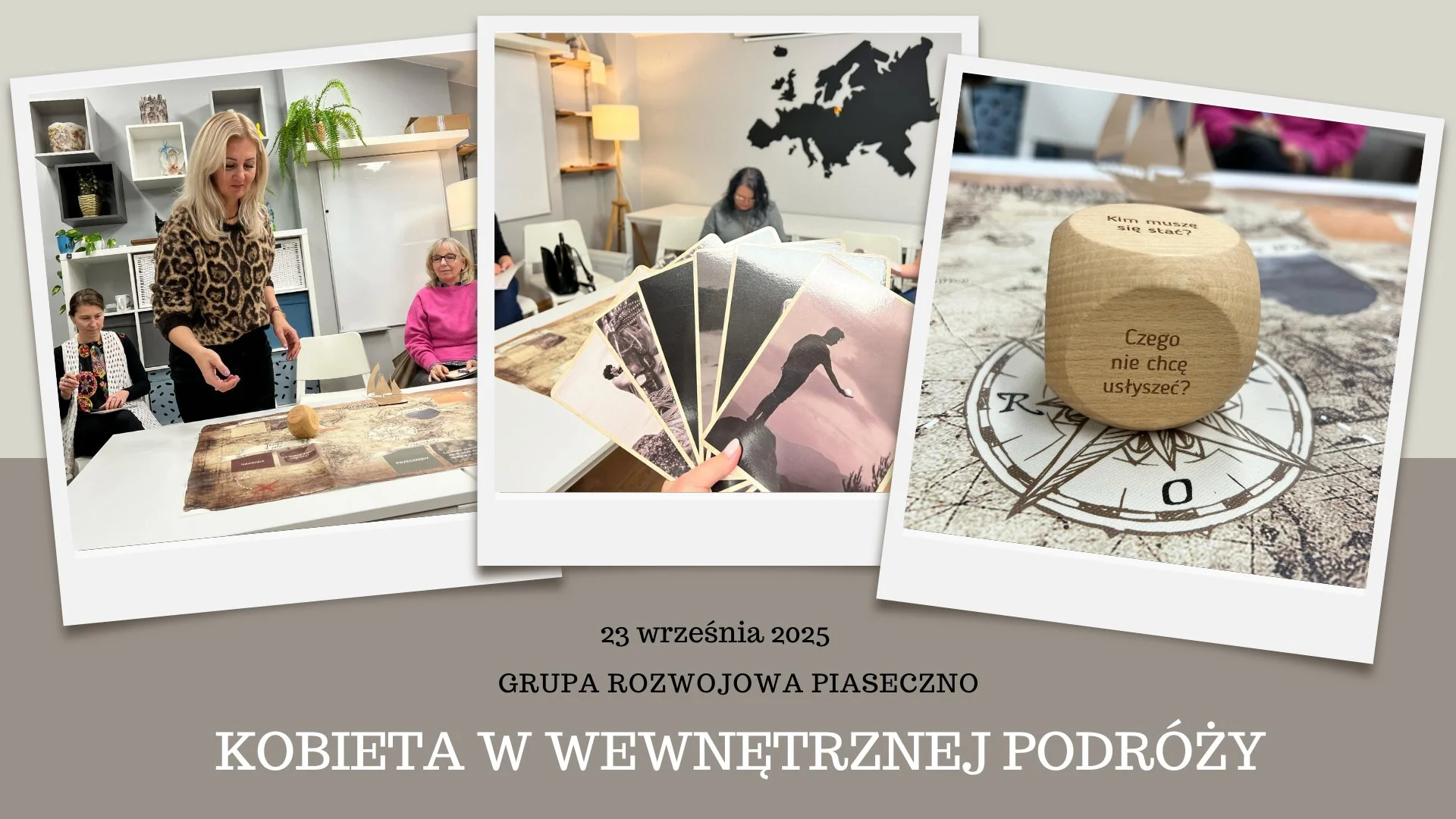 Obrazek przedstawia grafikę promocyjną wydarzenia Cykl warsztatów rozwojowych dla kobiet w Piasecznie