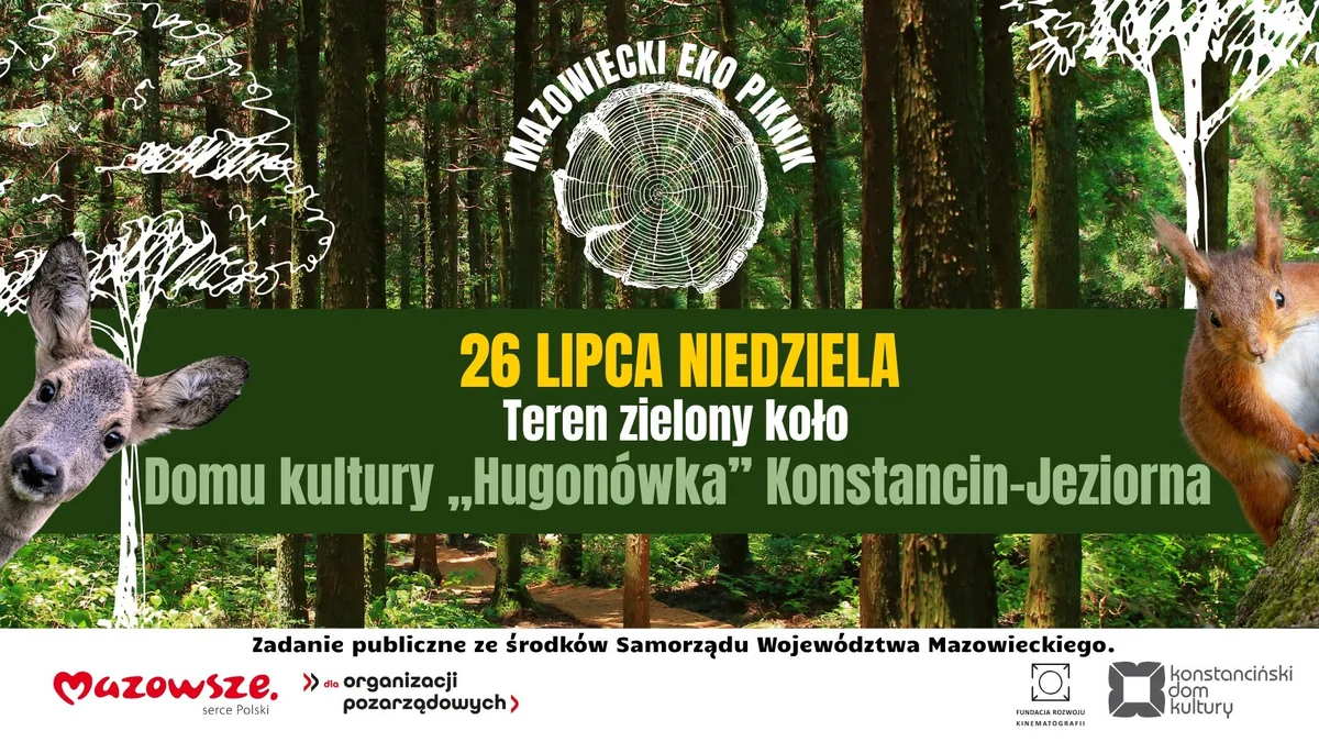 Grafika promocyjna wydarzenia Mazowiecki Eko Piknik