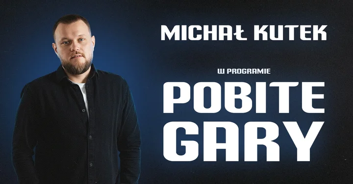 Grafika promocyjna wydarzenia Stand-up Piaseczno: Michał Kutek — „Pobite gary” (26 marca 2026)