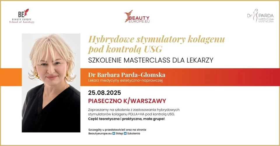 Obrazek przedstawia grafikę promocyjną wydarzenia Szkolenie dla lekarzy z zastosowania stymulatorów tkankowych pod kontrolą USG