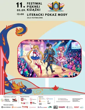 Grafika promocyjna wydarzenia 11. Festiwal Pięknej Książki – Literacki Pokaz Mody