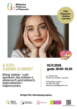Grafika promocyjna wydarzenia A kto zadba o mnie? – Bliżej siebie