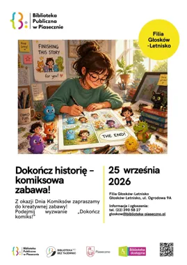 Grafika promocyjna wydarzenia Dokończ historię – komiksowa zabawa