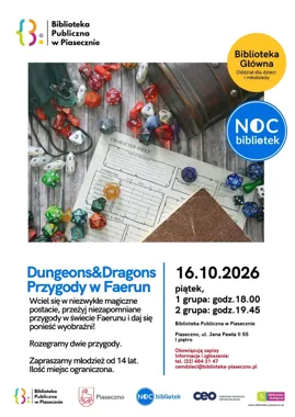 Grafika promocyjna wydarzenia Dungeons&Dragons – Przygody w Faerun