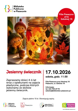 Grafika promocyjna wydarzenia Jesienny świecznik