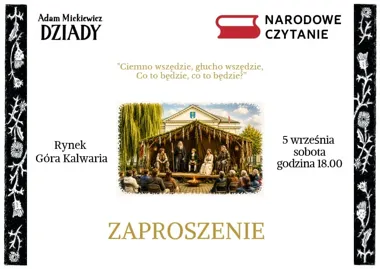 Grafika promocyjna wydarzenia Narodowe Czytanie 2026