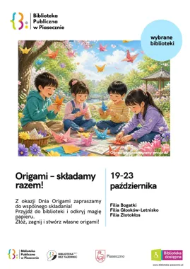 Grafika promocyjna wydarzenia Origami – składamy razem!