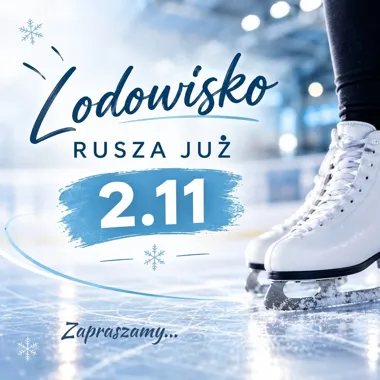 Grafika promocyjna wydarzenia Otwarcie lodowiska w Piasecznie – sezon 2026/2027