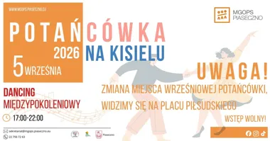 Grafika promocyjna wydarzenia Potańcówka na Kisielu 2026