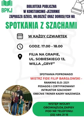 Spotkania z szachami w filii na Grapie