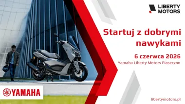Grafika promocyjna wydarzenia Startuj Z Dobrymi Nawykami w Piasecznie: bezpłatne lekcje jazdy motocyklem i skuterem Yamaha 125