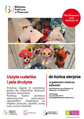 Grafika promocyjna wydarzenia Uszyte cudeńka i psia drużyna