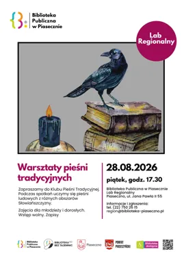 Grafika promocyjna wydarzenia Warsztaty pieśni tradycyjnych