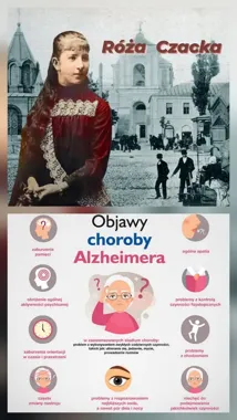 Grafika promocyjna wydarzenia Wykłady na UTW Piaseczno – II semestr, grupa A: demencja, Alzheimer i życie po utracie wzroku