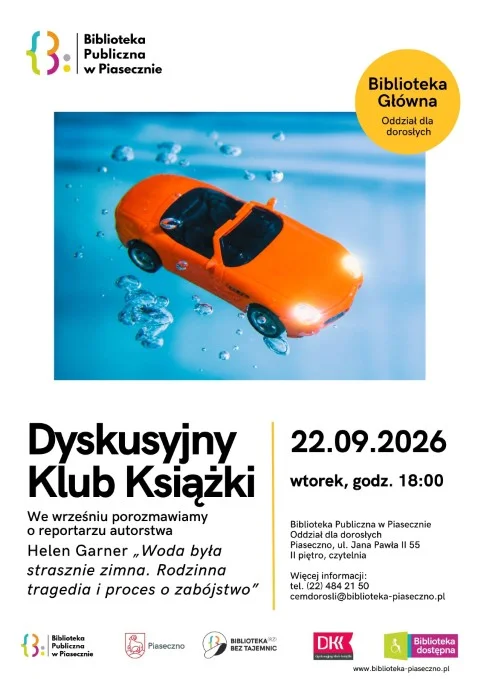 Grafika promocyjna wydarzenia Wrześniowe DKK – Woda była strasznie zimna