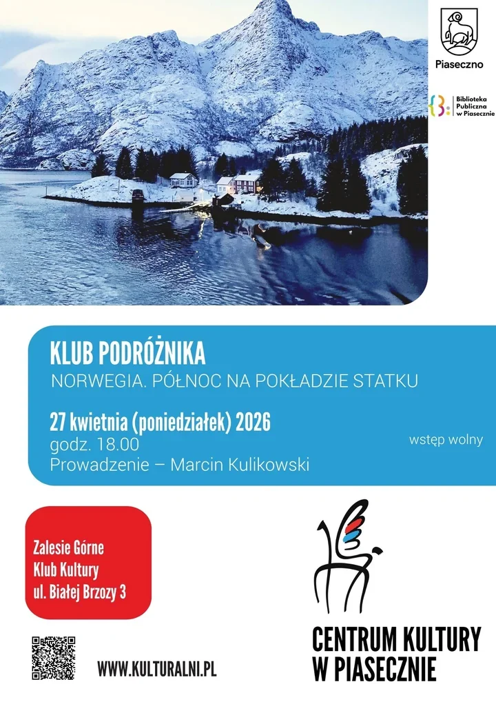 Norwegia z pokładu statku - Klub Podróżnika w Zalesiu Górnym