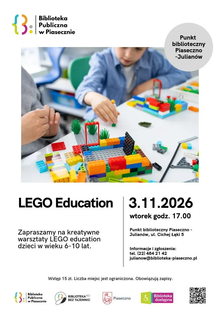 Z książką i klockami - LEGO Education wraca do Julianowa
