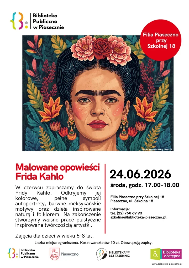 Malowane opowieści – dzieci w Piasecznie poznają świat Fridy Kahlo