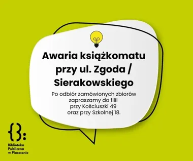 Książkomat przy Zgodzie i Sierakowskiego chwilowo nie działa