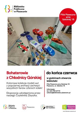 Zygzak McQueen zawitał do Piaseczna. Prywatna kolekcja ożywa w bibliotece