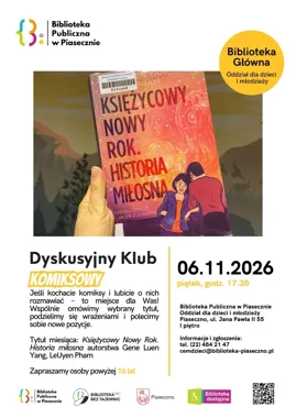 Miłość, klątwa i komiksy - listopadowe spotkanie w Piasecznie