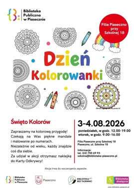 Dzień Kolorowanki w Piasecznie - mandale, kolory i chwila oddechu.