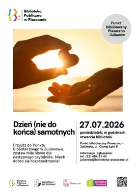 W Piasecznie samotność nie ma ostatniego słowa. Biblioteka uruchamia dobry łańcuszek