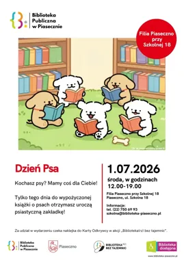 Psiarze mają swój dzień w piaseczyńskiej bibliotece z uroczą zakładką