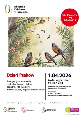 Ptasie głosy między regałami - biblioteka zamienia się w leśny quiz