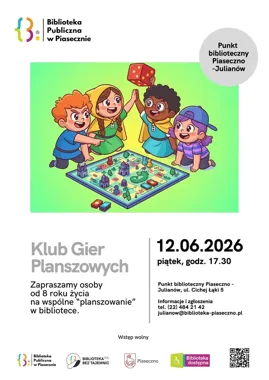 Planszówki, spryt i szybkie decyzje - Julianów szykuje wieczór gry