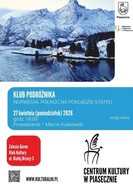 Norwegia z pokładu statku - Klub Podróżnika w Zalesiu Górnym