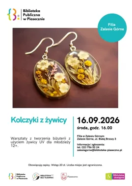 W Zalesiu Górnym młodzież stworzy własne kolczyki z żywicy