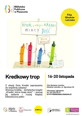 Kredkowy trop w Głoskowie - książki ruszą z półek
