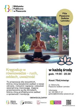 Plecy w ruchu, głowa w spokoju - biblioteka w Gołkowie-Letnisku rusza z zajęciami