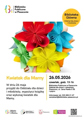 Dzień Matki w Piasecznie - książka i kwiatek w jednym popołudniu