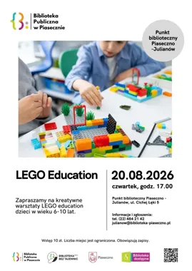 W Julianowie dzieci zbudują własne pomysły podczas warsztatów Lego Education