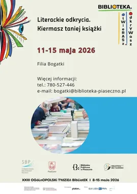 W Bogatkach rusza kiermasz książek z literackimi perełkami za grosze