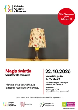 Z kieliszka do wina powstanie lampka. „Magia światła” w Piasecznie