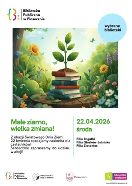 Małe ziarno, wielka zmiana - książka i nasionka na Dzień Ziemi