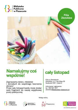 W Złotokłosie powstanie obraz, do którego dopisze się każdy