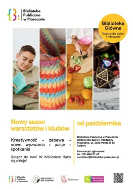 Biblioteka w Piasecznie otwiera sezon pełen pasji i kreatywnych spotkań