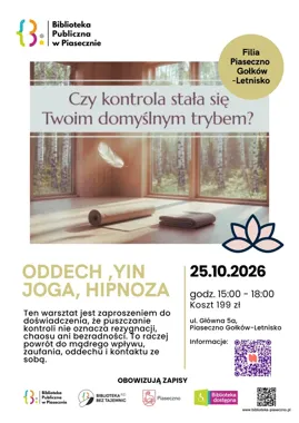 W Piasecznie oddech, joga i hipnoza pomogą zwolnić na trzy godziny