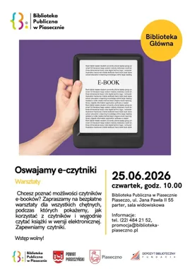 Wakacyjna biblioteka w kieszeni - oswajamy e-czytniki w Piasecznie