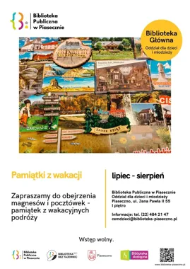 Wakacyjne pamiątki z całego świata w piaseczyńskiej bibliotece
