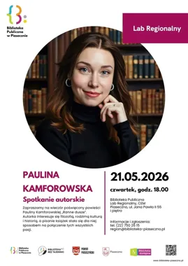 Paulina Kamforowska przyjeżdża do Piaseczna z debiutem, który miesza magię z historią