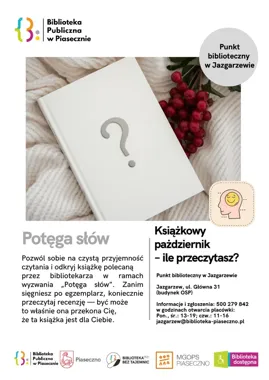 Kiedy przeszłość nie daje spokoju - październik z książką w Piasecznie