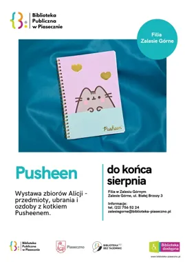 Pusheen w bibliotece - kolekcja Alicji przyciąga wzrok i uśmiech